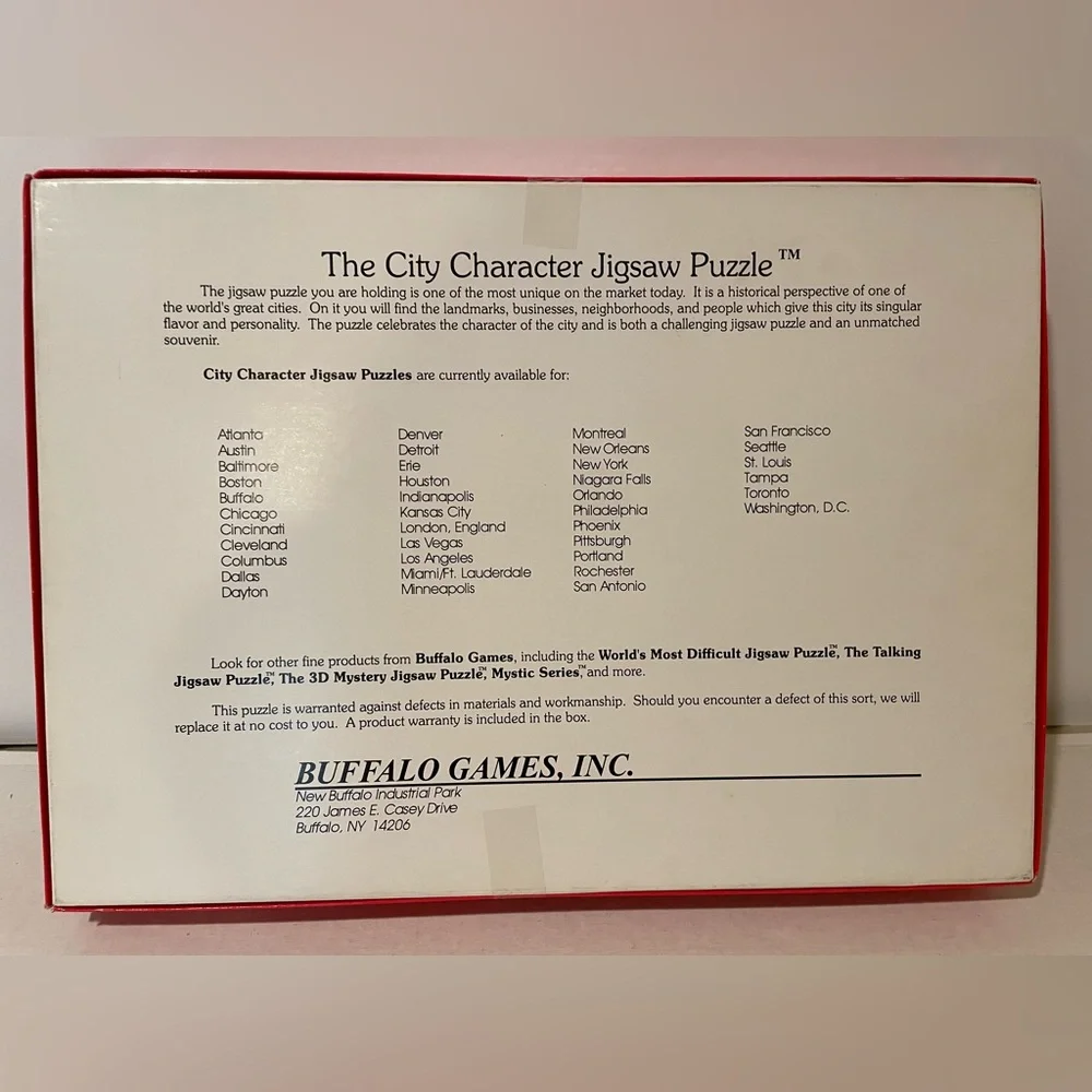 Pittsburgh Cityscape Puzzle 1988 edition